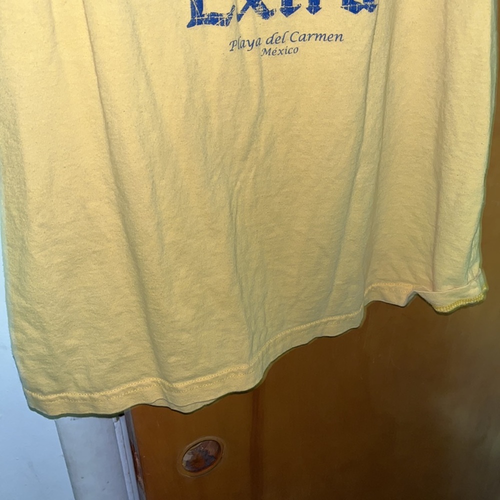 Yellow Corona Extra Playa Del Carmen Mexico Tank Top - Picture 3 of 4
